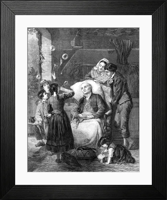 Framed Print : Recollections of Boyhood, by E. Castan, 1872. Creator: W. H Framed Print : Recollections of Boyhood, by E. Castan, 1872. Creator: W. H