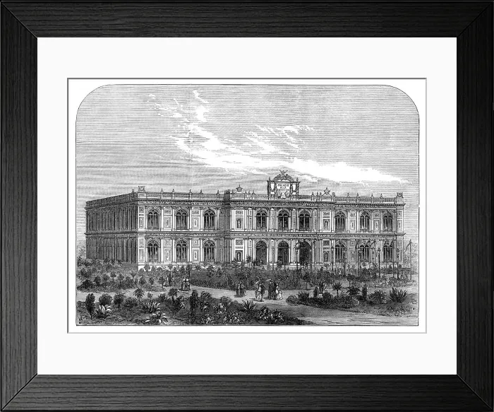 Framed Print : The Peruvian Exhibition at Lima, 1872. Creator: Unknown Framed Print : The Peruvian Exhibition at Lima, 1872. Creator: Unknown