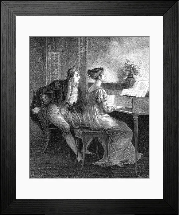 Framed Print : An Old Song, 1872. Creator: Jenkin Framed Print : An Old Song, 1872. Creator: Jenkin