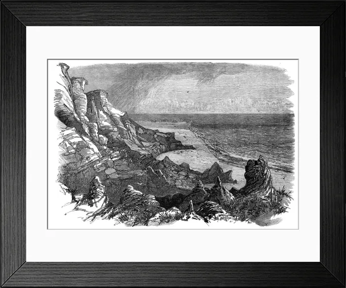 Framed Print : Boobjerg, on the coast of Jutland, 1872. Creator: Unknown Framed Print : Boobjerg, on the coast of Jutland, 1872. Creator: Unknown
