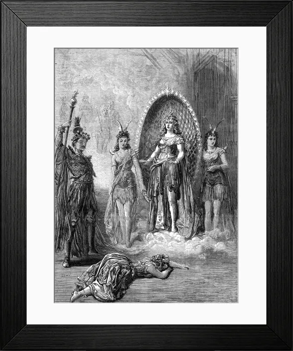 Framed Print : Scene from Babil and Bijou, at Covent Garden Theatre, 1872. Creator: Unknown Framed Print : Scene from Babil and Bijou, at Covent Garden Theatre, 1872. Creator: Unknown