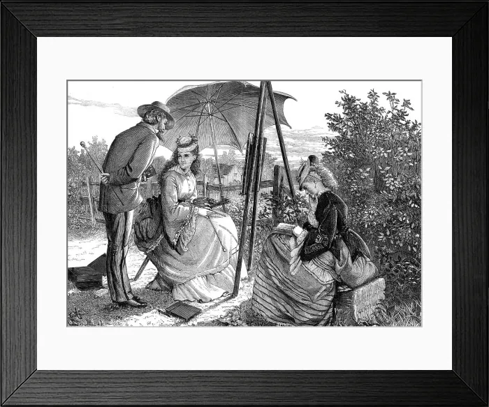 Framed Print : A Sketch from Nature, 1872. Creator: Unknown Framed Print : A Sketch from Nature, 1872. Creator: Unknown