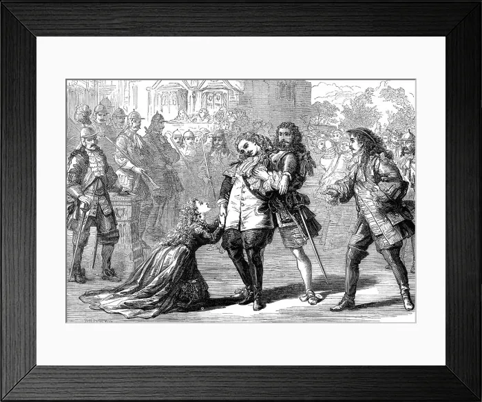 Framed Print : Scene from Amos Clark, at the Queen's Theatre, 1872. Creator: Unknown Framed Print : Scene from Amos Clark, at the Queen's Theatre, 1872. Creator: Unknown