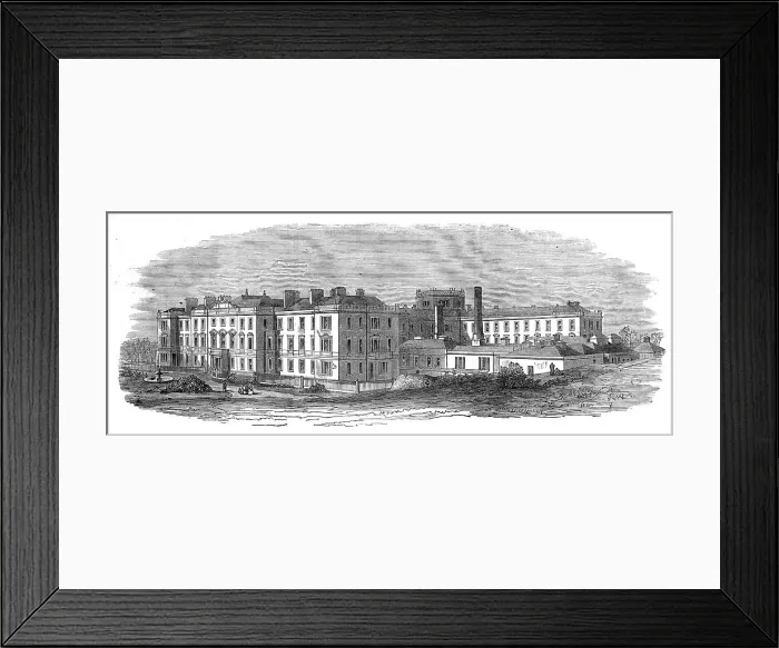 Framed Print : Crichton Royal Institution, Dumfries, 1872. Creator: Unknown Framed Print : Crichton Royal Institution, Dumfries, 1872. Creator: Unknown