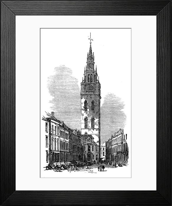 Framed Print : Belfry, Ghent, 1872. Creator: Unknown Framed Print : Belfry, Ghent, 1872. Creator: Unknown