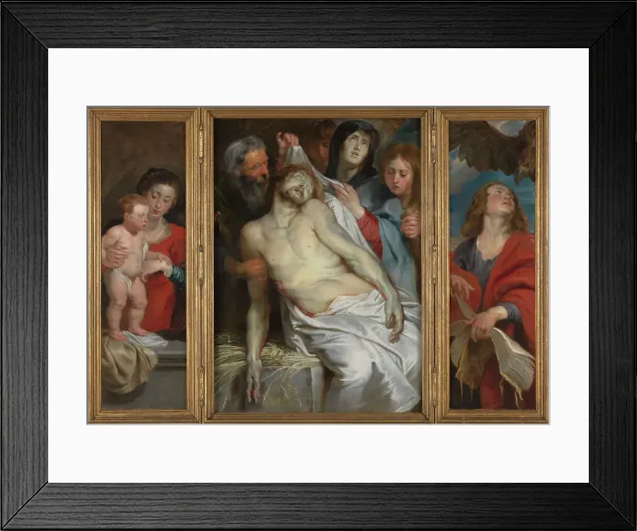 Framed Print : Epitaph of Jan Michielsen and His Wife Maria Maes, 1618. Creator: Peter Paul Rubens Framed Print : Epitaph of Jan Michielsen and His Wife Maria Maes, 1618. Creator: Peter Paul Rubens