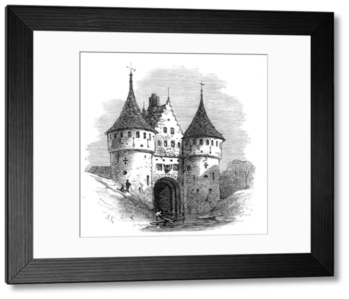 Framed Print : Porte Rabot, Ghent, 1872. Creator: Unknown Framed Print : Porte Rabot, Ghent, 1872. Creator: Unknown