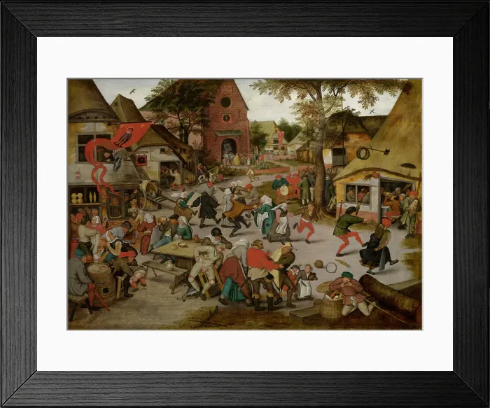 Framed Print : Kermis of Saint George, c1580-1630. Creator: Pieter Brueghel the Younger Framed Print : Kermis of Saint George, c1580-1630. Creator: Pieter Brueghel the Younger