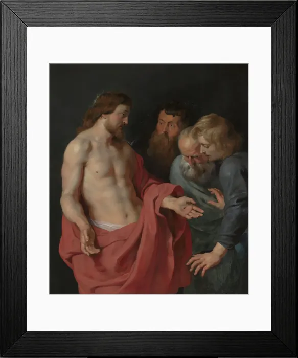 Framed Print : The Incredulity of Thomas, 1613-1615. Creator: Peter Paul Rubens Framed Print : The Incredulity of Thomas, 1613-1615. Creator: Peter Paul Rubens