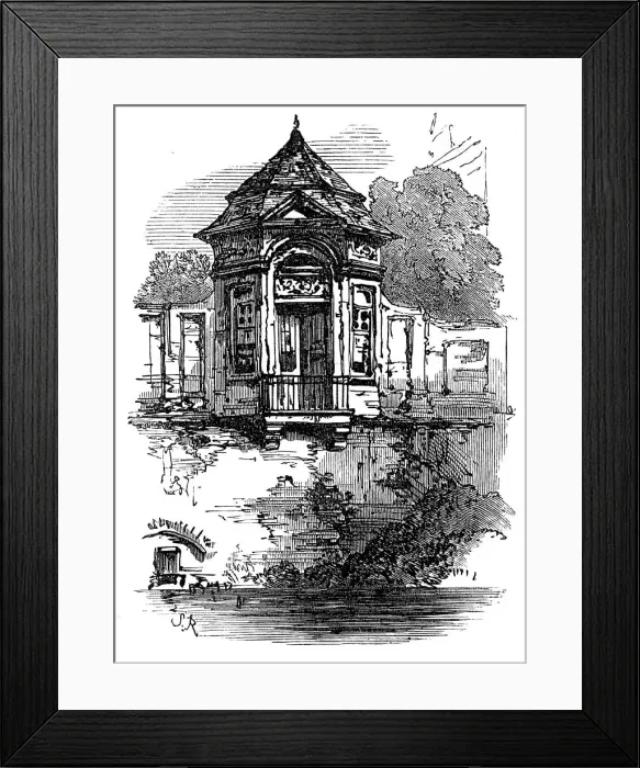 Framed Print : On the canal, Ghent, 1872. Creator: Unknown Framed Print : On the canal, Ghent, 1872. Creator: Unknown