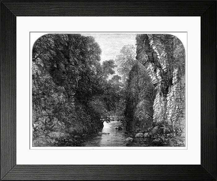 Framed Print : The Queen's Visit to Sutherlandshire: Golspie Burn, 1872. Creator: Unknown Framed Print : The Queen's Visit to Sutherlandshire: Golspie Burn, 1872. Creator: Unknown