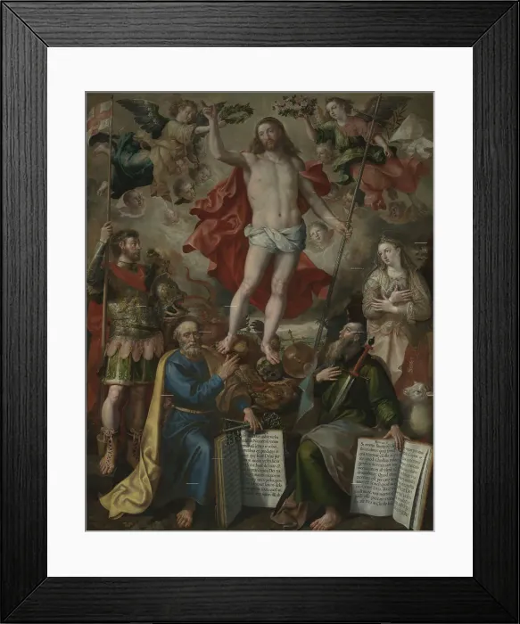 Framed Print : Christ Triumphant, 1590. Creator: Martin de Vos Framed Print : Christ Triumphant, 1590. Creator: Martin de Vos