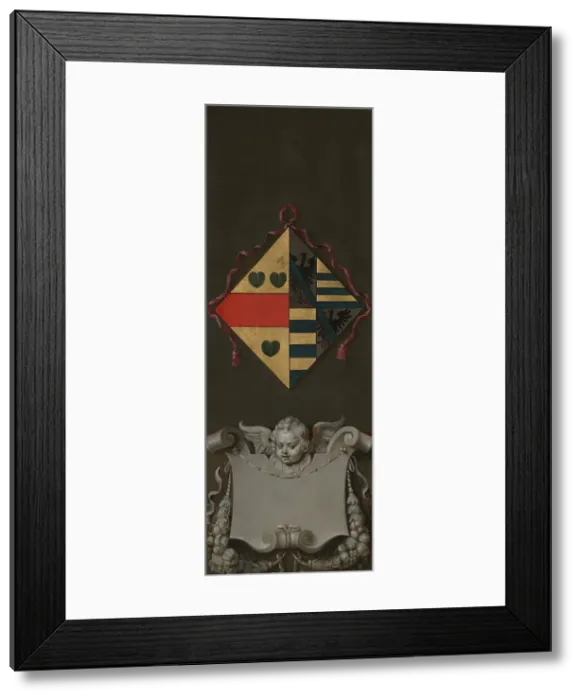 Framed Print : Coat of Arms of Adriana Perez, 1613-1615. Creator: Peter Paul Rubens Framed Print : Coat of Arms of Adriana Perez, 1613-1615. Creator: Peter Paul Rubens