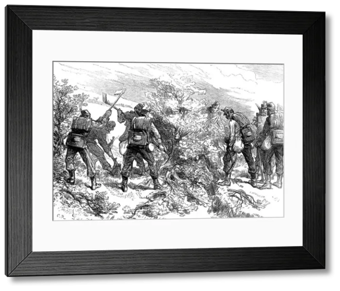 Framed Print : The Autumn Campaign: pioneers to the front, 1872. Creator: Unknown Framed Print : The Autumn Campaign: pioneers to the front, 1872. Creator: Unknown