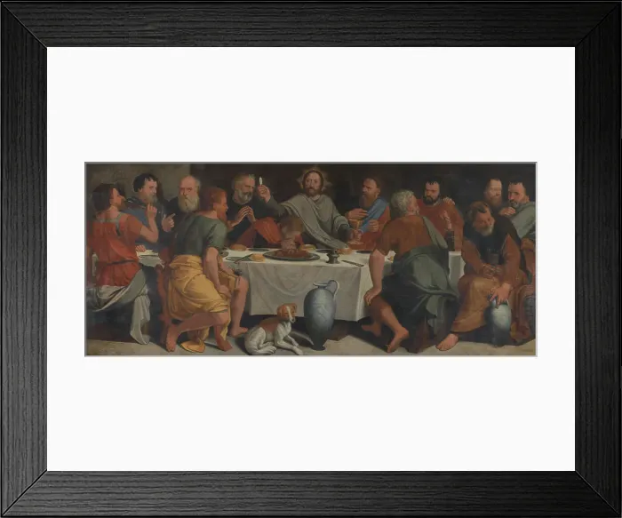 Framed Print : The Last Supper, 1588. Creator: Lambert van Noort Framed Print : The Last Supper, 1588. Creator: Lambert van Noort