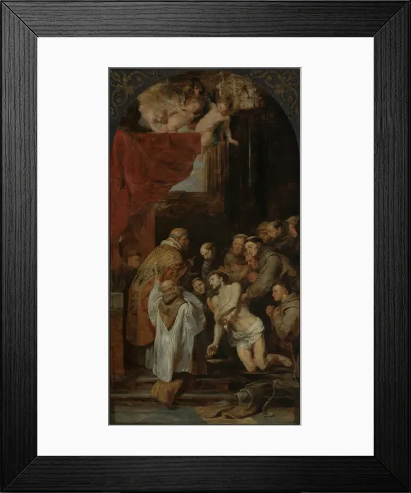 Framed Print : The Last Communion of Saint Francis of Assisi, 1619. Creator: Peter Paul Rubens Framed Print : The Last Communion of Saint Francis of Assisi, 1619. Creator: Peter Paul Rubens