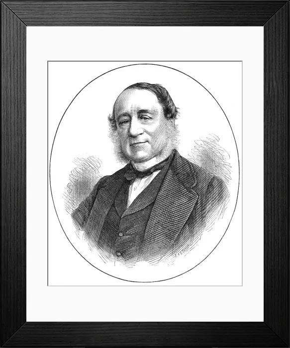 Framed Print : Count Sclopis, President of the Geneva Court of Arbitration, 1872. Creator: Unknown Framed Print : Count Sclopis, President of the Geneva Court of Arbitration, 1872. Creator: Unknown