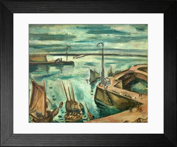 Framed Print : The Harbour of Le Havre, 1921. Creator: Othon Friesz Framed Print : The Harbour of Le Havre, 1921. Creator: Othon Friesz