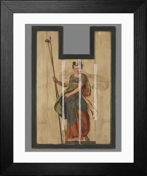 Framed Print : Sibyl with Lance and Sponge, 1565. Creator: Lambert van Noort Framed Print : Sibyl with Lance and Sponge, 1565. Creator: Lambert van Noort