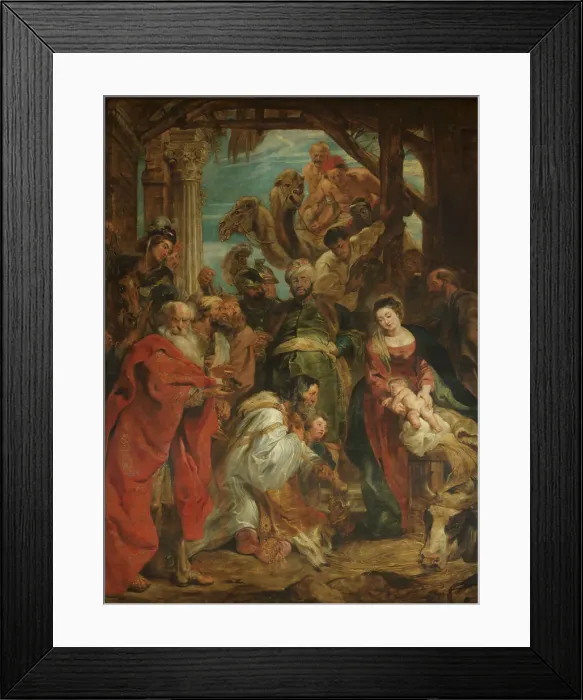 Framed Print : The Adoration of the Magi, 1624-1625. Creator: Peter Paul Rubens Framed Print : The Adoration of the Magi, 1624-1625. Creator: Peter Paul Rubens