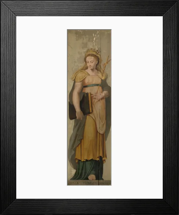 Framed Print : The Sibyl and the Church, 1565. Creator: Lambert van Noort Framed Print : The Sibyl and the Church, 1565. Creator: Lambert van Noort