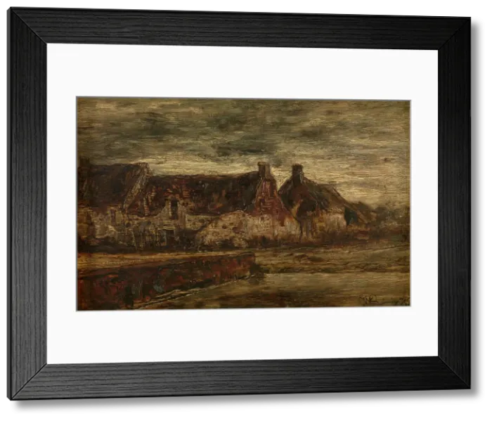 Framed Print : Landscape, c1870s. Creator: Willem Linnig II Framed Print : Landscape, c1870s. Creator: Willem Linnig II