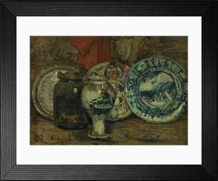 Framed Print : Pots and Dishes, c1870-1890. Creator: Willem Linnig II Framed Print : Pots and Dishes, c1870-1890. Creator: Willem Linnig II