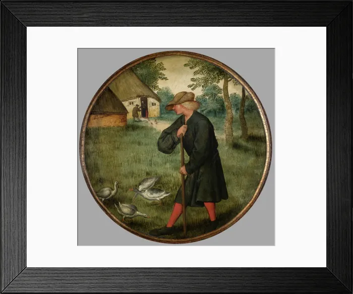 Framed Print : Who Knows why Geese Walk Barefoot?, c1590s. Creator: Pieter Brueghel the Younger Framed Print : Who Knows why Geese Walk Barefoot?, c1590s. Creator: Pieter Brueghel the Younger