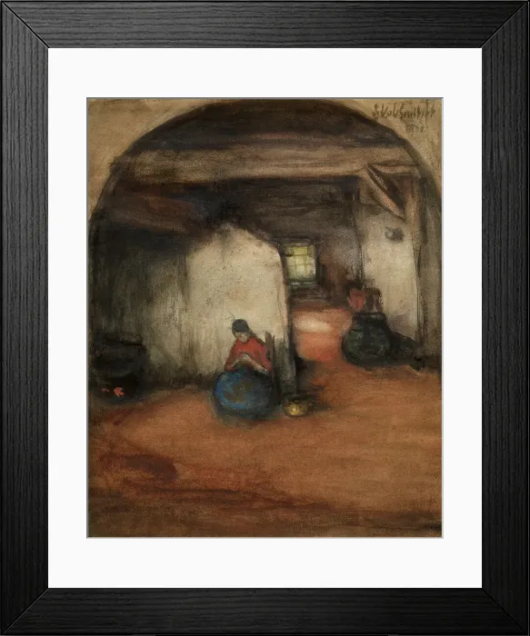 Framed Print : Interior, 1900. Creator: Jakob Smits Framed Print : Interior, 1900. Creator: Jakob Smits