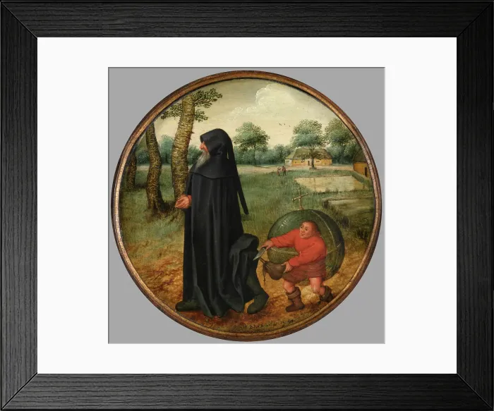 Framed Print : I Mourn Because the World is so Untrustworthy, 1594. Creator: Pieter Brueghel the Younger Framed Print : I Mourn Because the World is so Untrustworthy, 1594. Creator: Pieter Brueghel the Younger