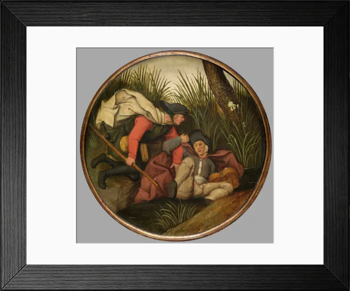 Framed Print : If the Blind Lead the Blind, Both Shall Fall into the Ditch, c1590s. Creator: Pieter Brueghel the Younger Framed Print : If the Blind Lead the Blind, Both Shall Fall into the Ditch, c1590s. Creator: Pieter Brueghel the Younger