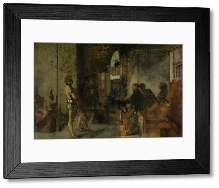 Framed Print : The Guard, c1860s. Creator: Jan August Hendrik Leys Framed Print : The Guard, c1860s. Creator: Jan August Hendrik Leys