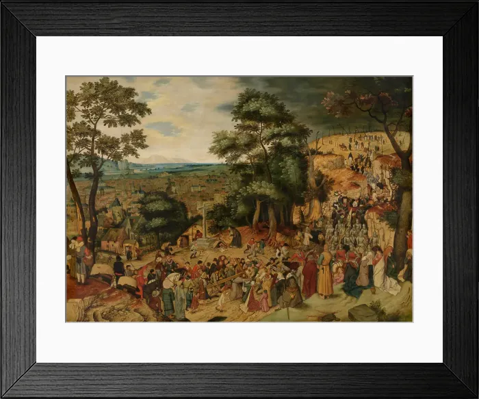 Framed Print : The Bearing of the Cross, 1603. Creator: Pieter Brueghel the Younger Framed Print : The Bearing of the Cross, 1603. Creator: Pieter Brueghel the Younger