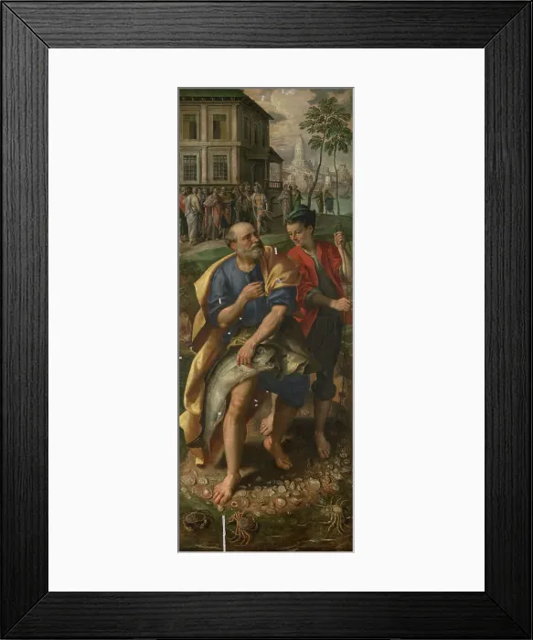 Framed Print : The Temple Tax, 1602. Creator: Martin de Vos Framed Print : The Temple Tax, 1602. Creator: Martin de Vos