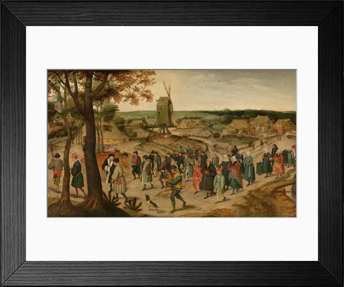 Framed Print : A Wedding Procession, 1630. Creator: Pieter Brueghel the Younger Framed Print : A Wedding Procession, 1630. Creator: Pieter Brueghel the Younger