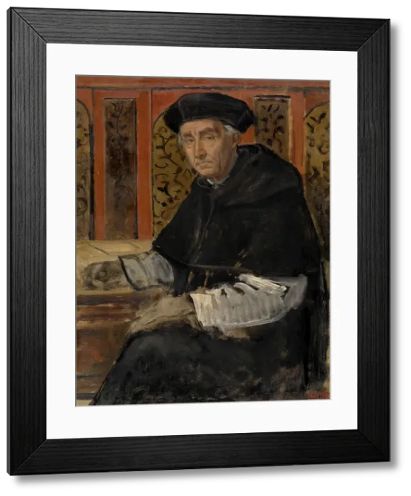 Framed Print : Portrait of a Cleric, c1860s. Creator: Jan August Hendrik Leys Framed Print : Portrait of a Cleric, c1860s. Creator: Jan August Hendrik Leys