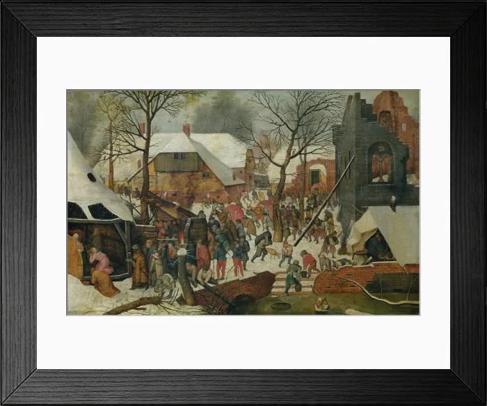 Framed Print : The Adoration of the Magi in the Snow, c1580-1630. Creator: Pieter Brueghel the Younger Framed Print : The Adoration of the Magi in the Snow, c1580-1630. Creator: Pieter Brueghel the Younger