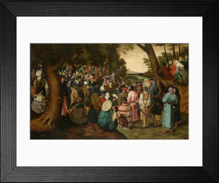 Framed Print : Saint John the Baptist Preaching, c1580-1630. Creator: Pieter Brueghel the Younger Framed Print : Saint John the Baptist Preaching, c1580-1630. Creator: Pieter Brueghel the Younger