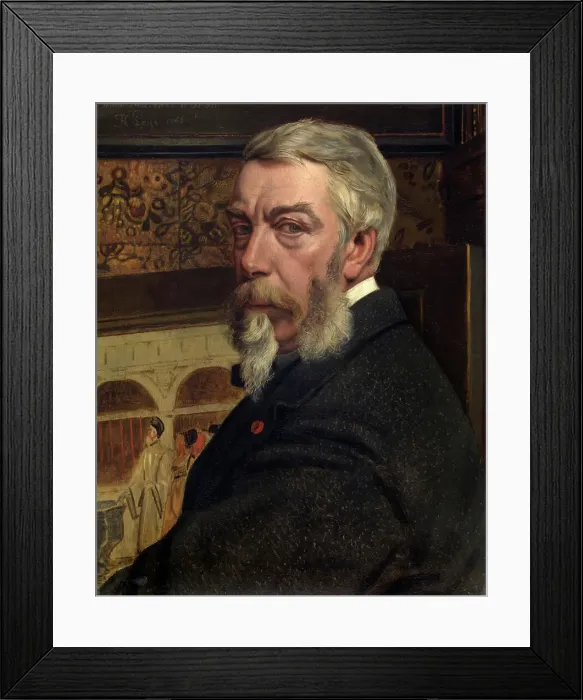 Framed Print : Self Portrait, 1866. Creator: Jan August Hendrik Leys Framed Print : Self Portrait, 1866. Creator: Jan August Hendrik Leys