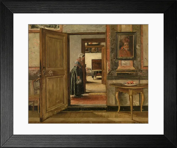 Framed Print : Interior of the Terninck Institution in Antwerp, 1884. Creator: Henri Jean Augustin de Braekeleer Framed Print : Interior of the Terninck Institution in Antwerp, 1884. Creator: Henri Jean Augustin de Braekeleer