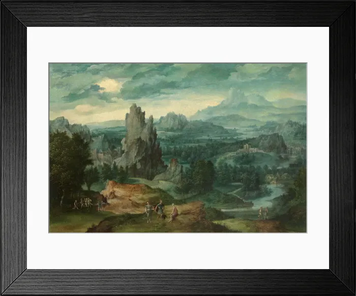 Framed Print : Landscape with Procne and Philomela, 2nd quarter 16th century. Creator: Anon Framed Print : Landscape with Procne and Philomela, 2nd quarter 16th century. Creator: Anon