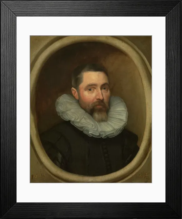 Framed Print : Portrait of a Man, 1621. Creator: Anon Framed Print : Portrait of a Man, 1621. Creator: Anon
