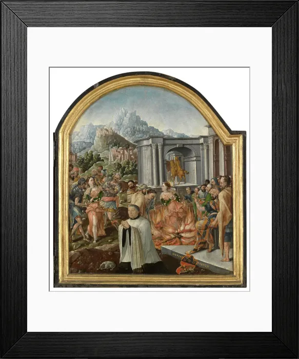 Framed Print : The Life of Saint Apollonia, 1544. Creator: Anon