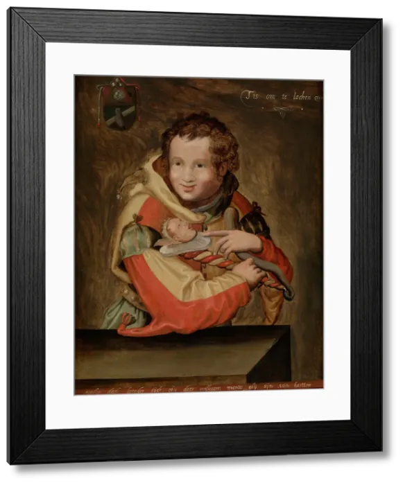 Framed Print : Jester, 1599-1601. Creator: Anon Framed Print : Jester, 1599-1601. Creator: Anon