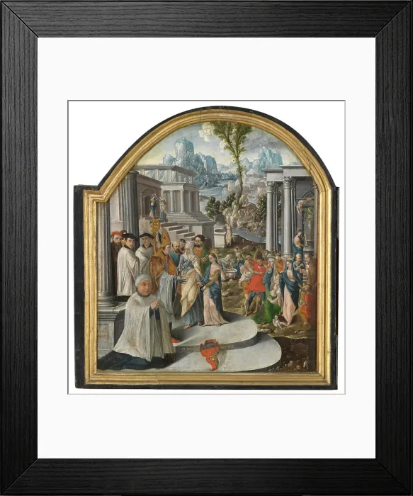 Framed Print : The Life of Saint Genevieve, 1544. Creator: Anon Framed Print : The Life of Saint Genevieve, 1544. Creator: Anon