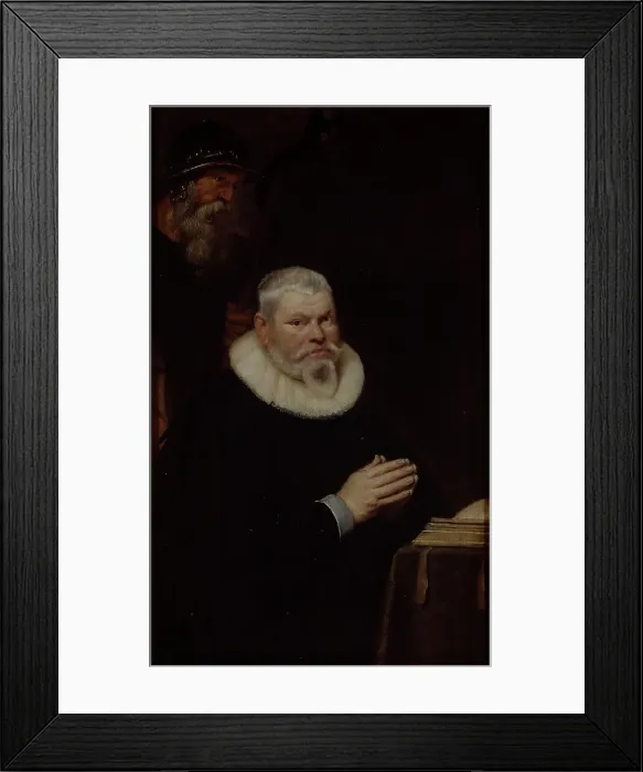 Framed Print : Portrait of Willem van Meerbeeck with Saint William of Aquitaine, 1620. Creator: Cornelis de Vos Framed Print : Portrait of Willem van Meerbeeck with Saint William of Aquitaine, 1620. Creator: Cornelis de Vos
