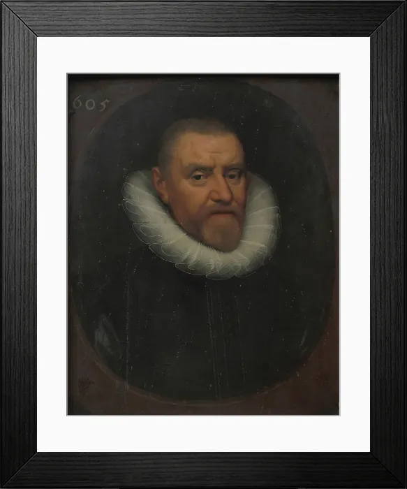 Framed Print : Portrait of a Man, 1605. Creator: Anon Framed Print : Portrait of a Man, 1605. Creator: Anon