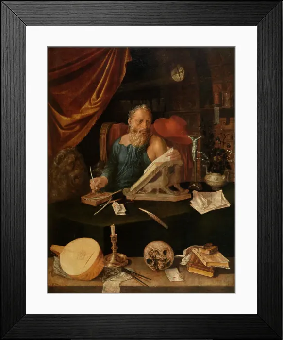 Framed Print : Saint Jerome, 3rd quarter of the 16th century. Creator: Anon Framed Print : Saint Jerome, 3rd quarter of the 16th century. Creator: Anon