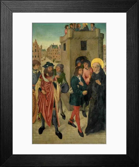 Framed Print : Saint Leonard Liberating Captives, 1475-1499. Creator: Anon Framed Print : Saint Leonard Liberating Captives, 1475-1499. Creator: Anon