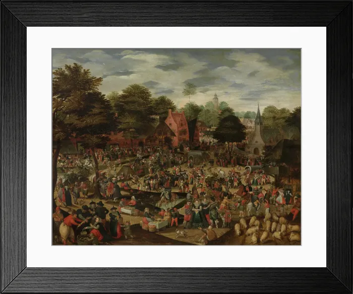 Framed Print : Village Fair, 17th century. Creator: Anon Framed Print : Village Fair, 17th century. Creator: Anon